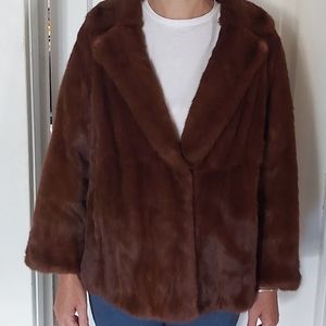 Vintage Red Fur Coat